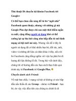 Thủ thuật Di chuyển tài khoản Facebook tới Google potx