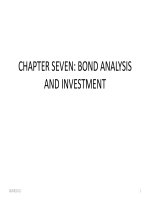 CHAPTER SEVEN: BOND ANALYSIS AND INVESTMENT pdf