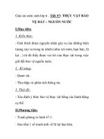 Giáo án môn sinh lớp 6 - Tiết 57: THỰC VẬT BẢO VỆ ĐẤT – NGUỒN NƯỚC pot