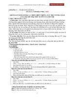 Tài liệu ôn tập Toán tốt nghiệp THPT