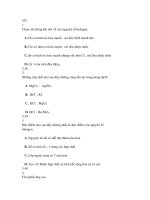 Đề thi trắc nghiệm hóa học - đề 5 potx