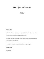 ÔN TẬP CHƯƠNG II (Tiếp) potx