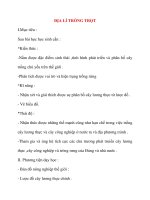 Giáo án Địa Lý lớp 10: ĐỊA LÍ TRỒNG TRỌT ppt