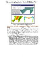Giáo trình tổng hợp hướng dẫn thiết kế bằng VBA phần 1 pptx