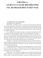 CHƯƠNG 1: CƠ SỞ CỦA VẤN ĐỀ ĐỔI MỚI CÔNG TÁC KẾ HOẠCH HOÁ Ở VIỆT NAM doc