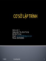 bài giảng môn cơ sở dữ liệu chương 1,2,3