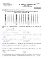 Đề Thi thử học kỳ I môn vật lý 12 - Sở GD& ĐT Thừa Thiên Huế Trường THPT Thuận An potx