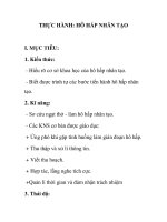 THỰC HÀNH: HÔ HẤP NHÂN TẠO docx