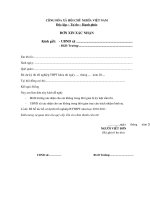 Mẫu đơn xin thi lại tốt nghiệp THPT pdf