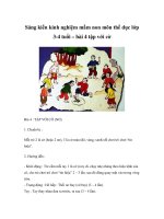 Sáng kiến kinh nghiệm mầm non môn thể dục lớp 3-4 tuổi – bài 4 tập với cờ docx