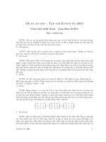 Đề toán học lớp 12 - đề 1 pdf