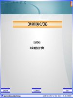 CƠ KHÍ ĐẠI CƯƠNG - CHƯƠNG I KHÁI NIỆM CƠ BẢN pot