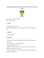 Sáng kiến kinh nghiệm môn âm nhạc mẫu giao 3-4 tuổi – bài hát ai cũng yêu chú mèo pdf