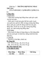 Hình học 7 - TRƯỜNG HỢP BẰNG NHAU THỨ HAI CỦA TAM GIÁC: CẠNH-GÓC-CẠNH (C-GC) doc