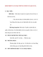 Giáo án Sinh Học lớp 12 Ban Tự Nhiên: KHÁI NIỆM VÀ CÁC ĐẶC TRƯNG CƠ BẢN CỦA QUẦN XÃ. doc