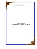 Báo cáo thực tập : Máy thu thanh khuếch đại thẳng. pot