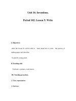 Unit 16: Inventions. Period 102: Lesson 5: Write ppsx