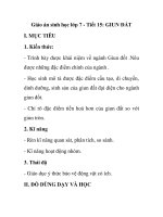Giáo án sinh học lớp 7 - Tiết 15: GIUN ĐẤT ppsx