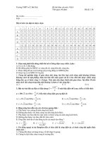 Đề thi khảo sát môn: Vật lí - Mã đề: 136 Trường THPT số 2 Bát Xát pptx