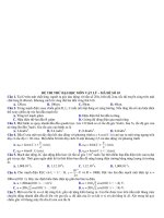 ĐỀ THI THỬ ĐẠI HỌC MÔN VẬT LÝ – MÃ ĐỀ SỐ 10 pptx