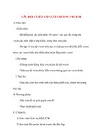Giáo án Hình Học lớp 10: CÂU HỎI VÀ BÀI TẬP CUỐI CHƯƠNG VECTOR pptx