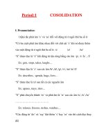 Giáo án Tiếng Anh lớp 11: UNIT 0: COSOLIDATION pps