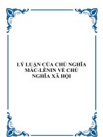 LÝ LUẬN CỦA CHỦ NGHĨA MÁC-LÊNIN VỀ CHỦ NGHĨA XÃ HỘI pptx
