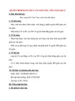 Giáo án Công Dân lớp 12: QUYỀN BÌNH ĐẲNG GIỮA CÁC DÂN TỘC, TÔN GIÁO (tiết 2) pptx