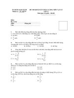 ĐỀ THI KHẢO SÁT CHẤT LƯỢNG MÔN VẬT LÝ LỚP 12 pps