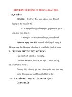 Giáo án Sinh Học lớp 12 Ban Tự Nhiên: BIẾN ĐỘNG SỐ LƯỢNG CÁ THỂ CỦA QUẦN THỂ potx