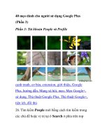 40 mẹo dành cho người sử dụng Google Plus (Phần 3) docx
