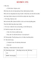 Giáo án Giải tích 12 ban tự nhiên : Tên bài dạy : SỐ PHỨC (TT) pptx