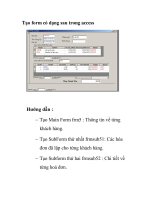 Tạo form có dạng sau trong access docx