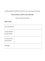 BIỂU MẪU ĐÁNH GIÁ SỰ CẦN THIẾT CỦA THỦ TỤC HÀNH CHÍNH potx