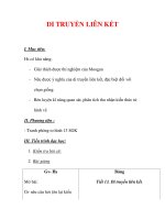 Giáo án Sinh học lớp 9 : Tên bài dạy : DI TRUYỀN LIÊN KẾT pot