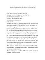 Sáng kiến kinh nghiệm hoàn thiện chính sách marketting – mix pps