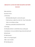 Giáo án Địa Lý lớp 10: KHÍ QUYỂN .SỰ PHÂN BỐ NHIỆT ĐỘ KHÔNG KHÍ TRÊN TRÁI ĐẤT potx