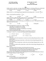 ĐỀ THI THỬ TN THPT Môn Vật lý - ĐỀ 1 potx