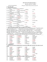 ĐỀ THI TUYỂN SINH ĐẠI HỌC 4 Môn Thi: ANH VĂN – Khối D pps