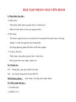 Giáo án Toán 12 ban cơ bản : Tên bài dạy : BÀI TẬP PHẦN NGUYÊN HÀM ppsx