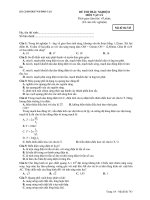 ĐỀ KIỂM TRA CHẤT LƯỢNG GIỮA KÌ II MÔN VẬT LÝ - Mã đề thi 743 pps