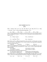 TRẮC NGHIỆM VẬT LÝ 12 ĐỀ II doc