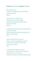 Không phải lỗi của hoa hồng vàng doc