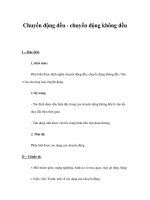 Chuyển động đều - chuyển động không đều docx