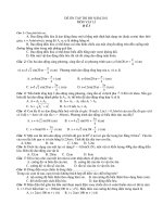 ĐỀ ÔN TẬP THI ĐH NĂM 2011 MÔN VẬT LÍ ĐỀ I docx