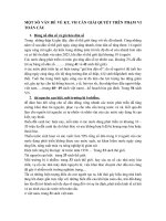 MỘT SỐ VẤN ĐỀ VỀ KT, VH CẦN GIẢI QUYẾT TRÊN PHẠM VI TOÀN CẦU pptx