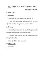 Tiết 1. ĐIỆN TÍCH. ĐỊNH LUẬT CU-LÔNG pps