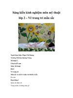 Sáng kiến kinh nghiệm môn mỹ thuật lớp 2 – Vẽ trang trí mầu sắc docx