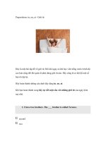 Prepositions: in, on, at - Giới từ pptx