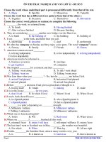 ÔN THI TRẮC NGHIỆM ANH VĂN LỚP 12 - ĐỀ SỐ 5 ppsx